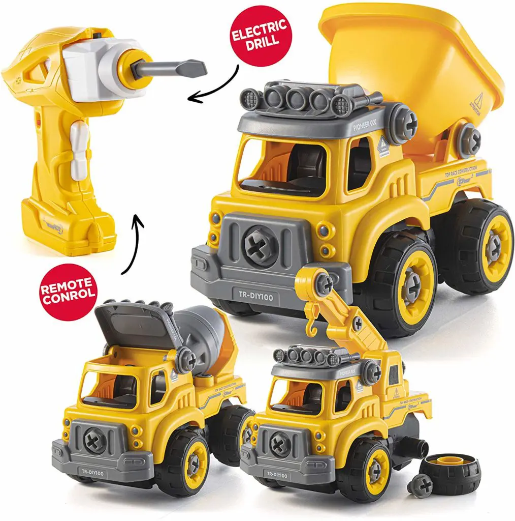 3 in One Construction Truck Take Apart Toy - Top Toys and Gifts for Three Year Old Boys 1