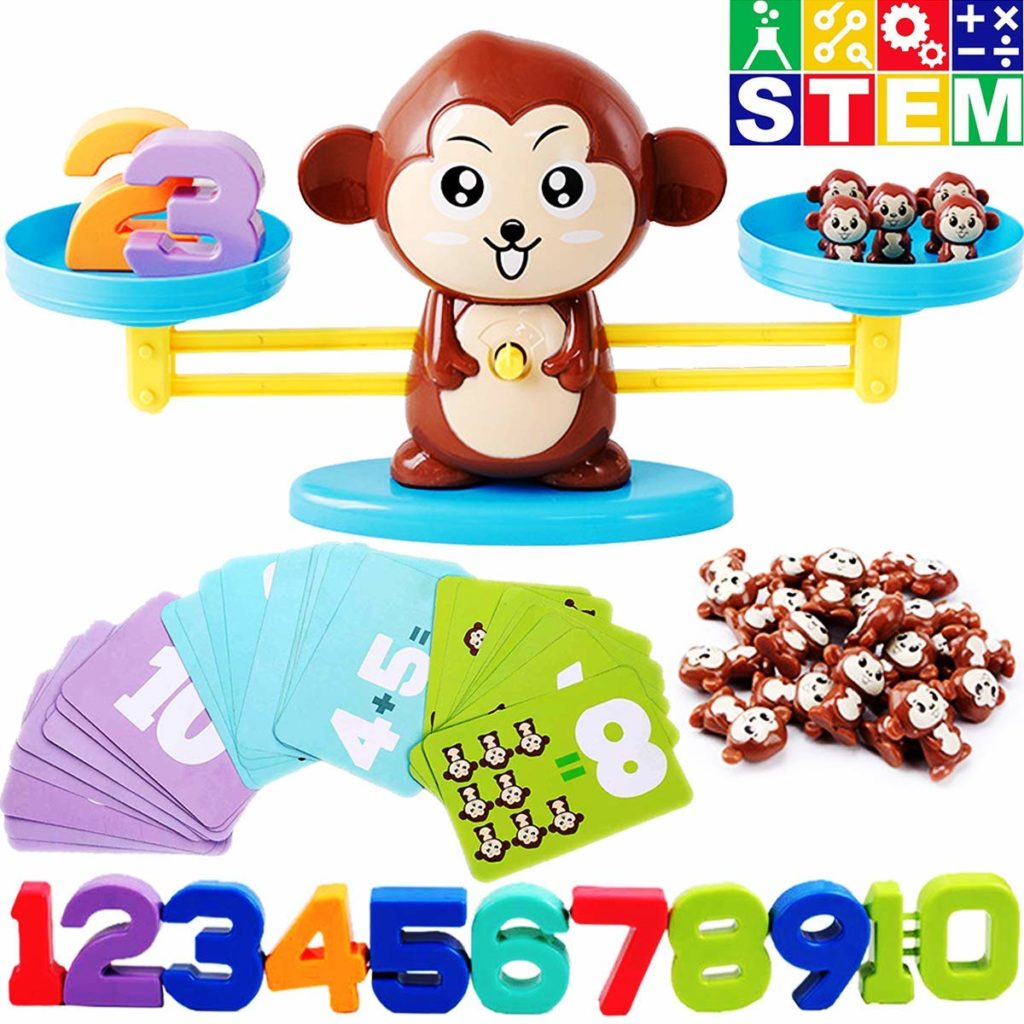 CozyBomB Monkey Balance Counting Cool Math Game - Top Toys and Gifts for Three Year Old Boys 1