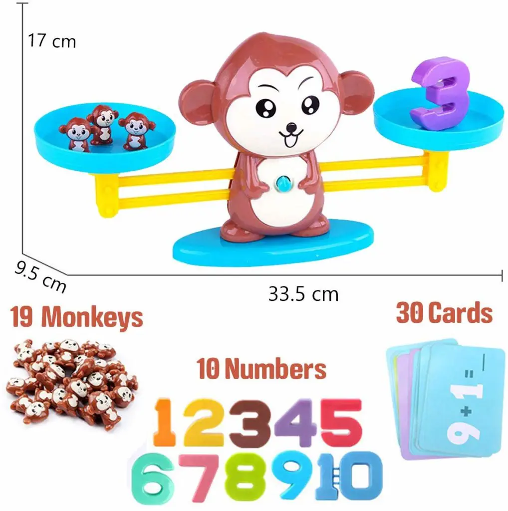 CozyBomB Monkey Balance Counting Cool Math Game - Top Toys and Gifts for Three Year Old Boys 2