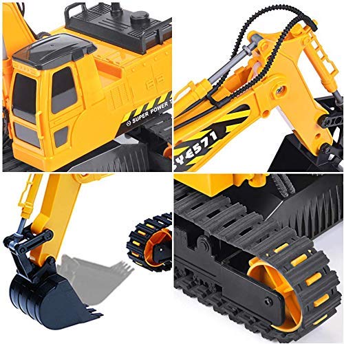 DOUBLE E Remote Control Excavator Toy Truck - Top Toys and Gifts for Four Year Old Boys 2