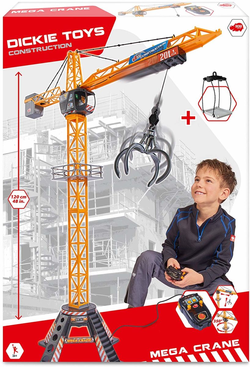 Dickie Toys 48” Mega Crane Playset - Top Toys and Gifts for Five Year Old Boys 1