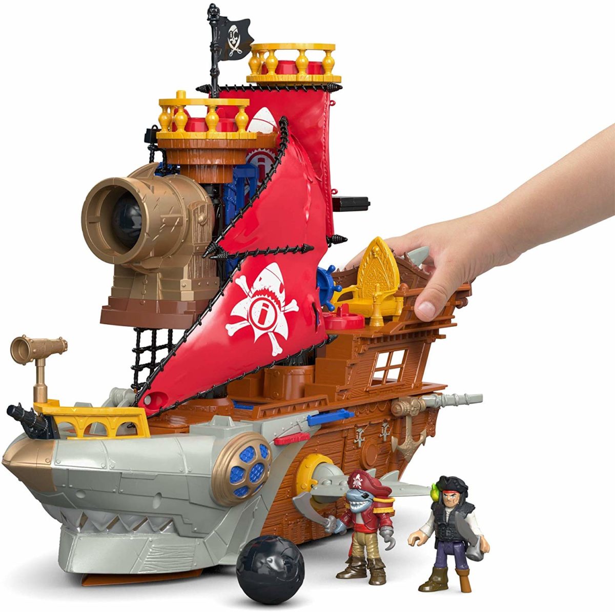 Fisher-Price Imaginext Shark-Bite Pirate Ship - Top Toys and Gifts for Four Year Old Boys 1