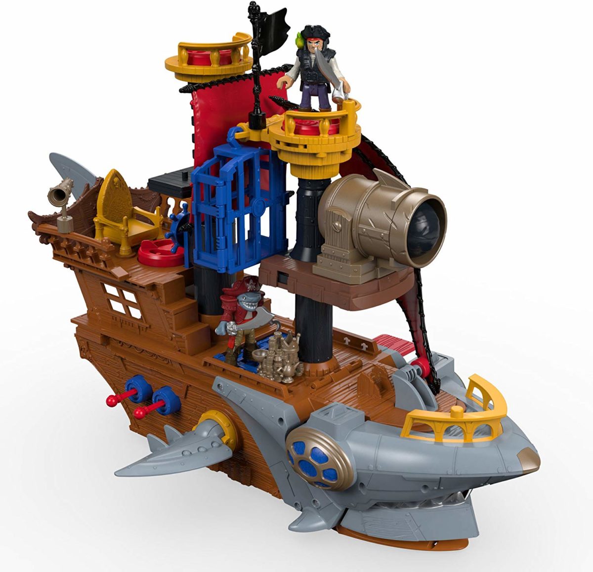 Fisher-Price Imaginext Shark-Bite Pirate Ship - Top Toys and Gifts for Four Year Old Boys 2