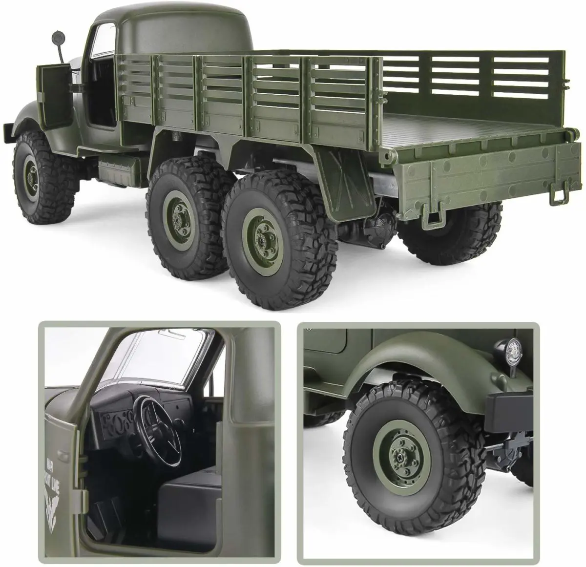 GotechoD RC Truck Remote Control Military Truck - Top Toys and Gifts for Six Year Old Boys 2