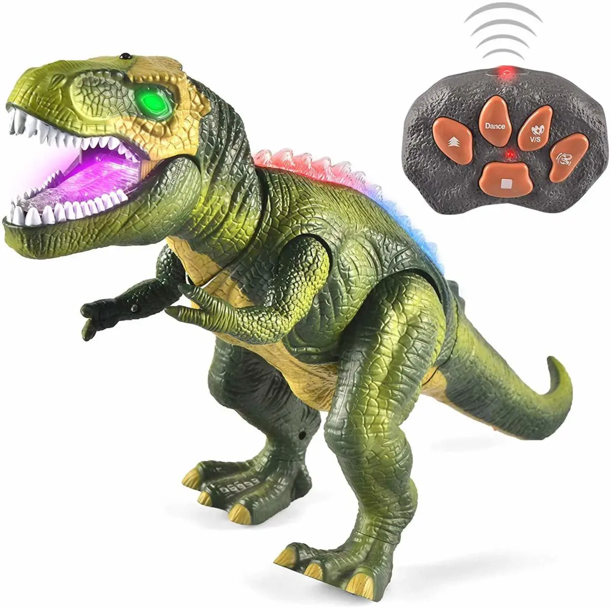 JOYIN LED Light Up Remote Control Walking Dinosaur - Top Toys and Gifts for Seven Year Old Boys 1