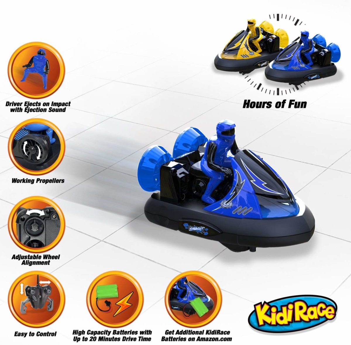 Kidirace RC Bumper Cars - Top Toys and Gifts for Five Year Old Boys 2