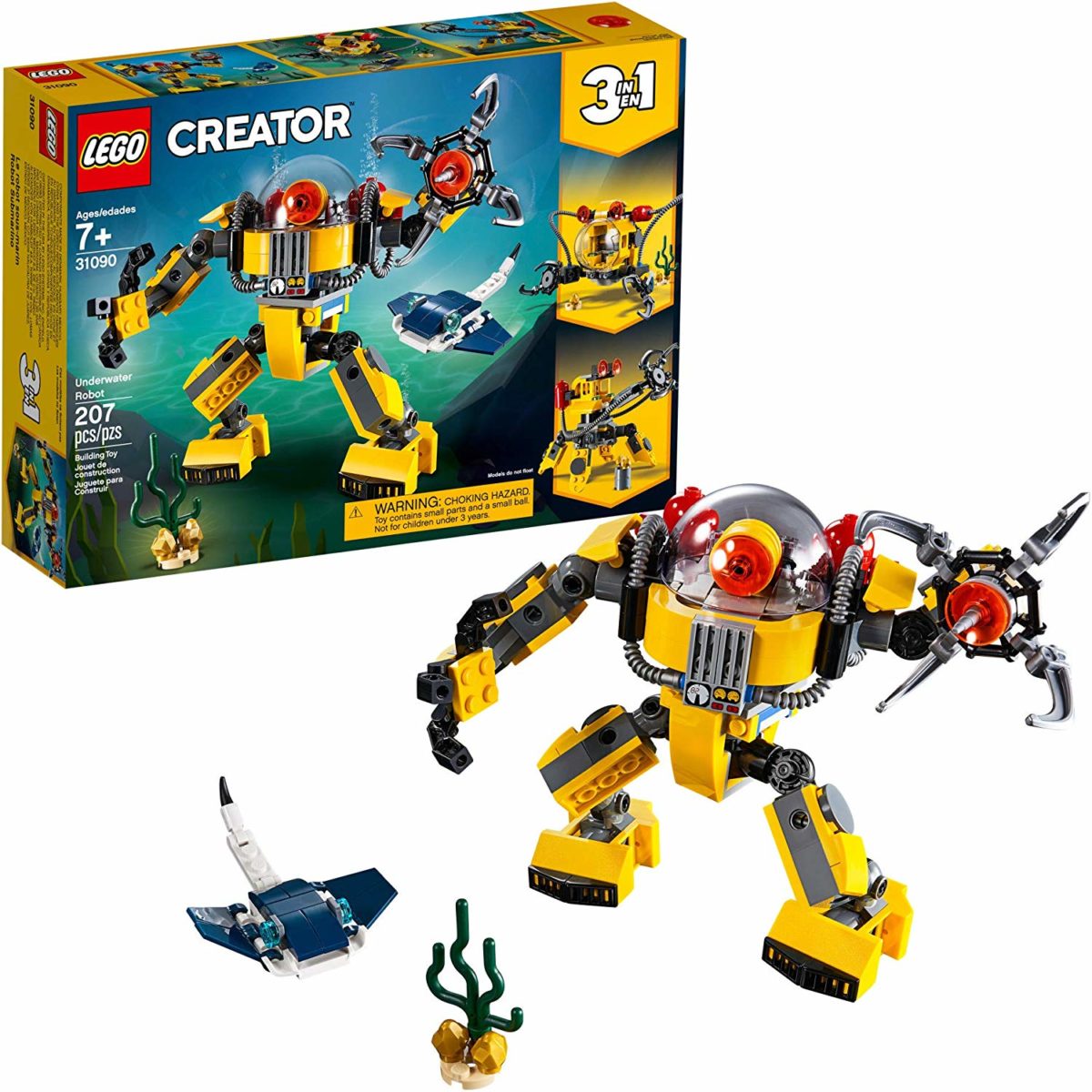 LEGO Creator 3in1 Underwater Robot - Top Toys and Gifts for Seven Year Old Boys 1