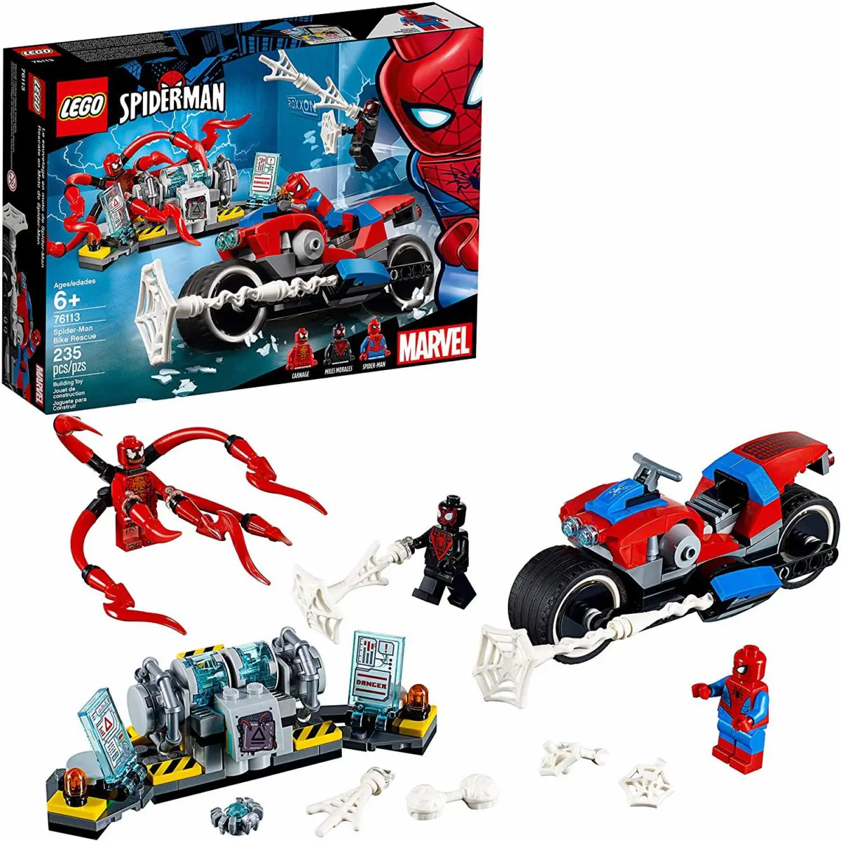 Lego-Marvel Spider-Man Bike Rescue 76113 Building Kit - Top Toys and Gifts for Six Year Old Boys 1