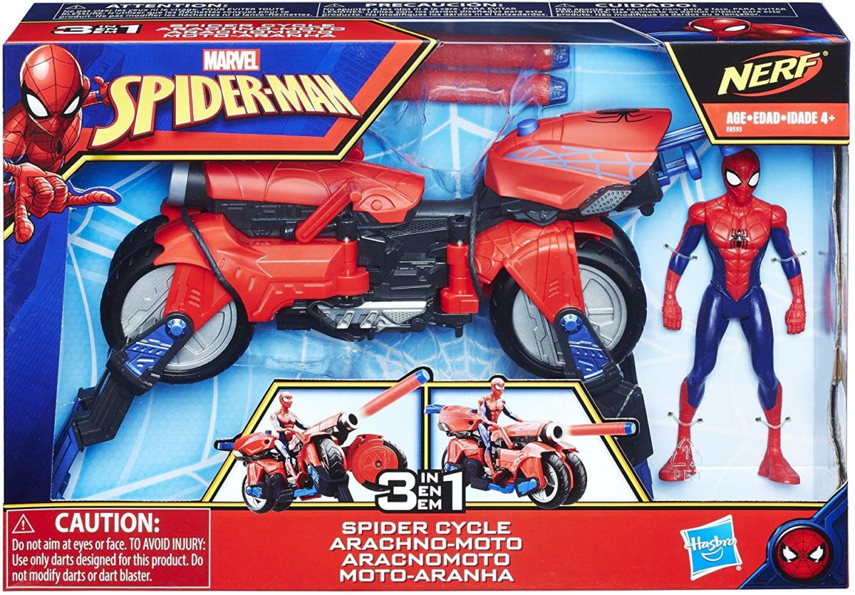 Marvel Spider-Man 3-in-1 Spider Cycle with Spider-Man Figure - Top Toys and Gifts for Six Year Old Boys 2