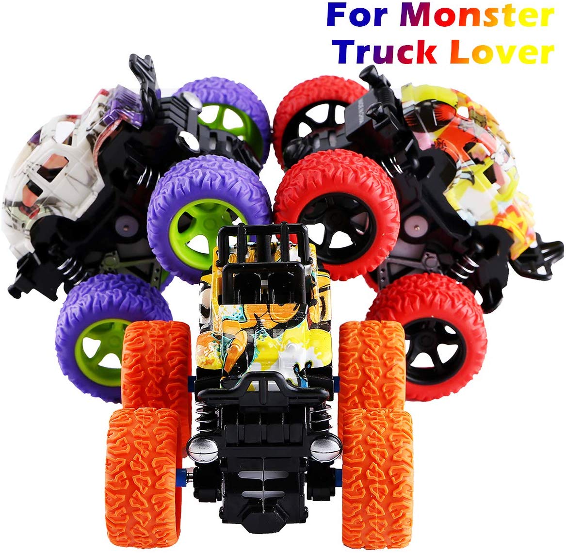 Monster Trucks Toys for Boys - Friction Powered 3-Pack - Top Toys and Gifts for Four Year Old Boys 2