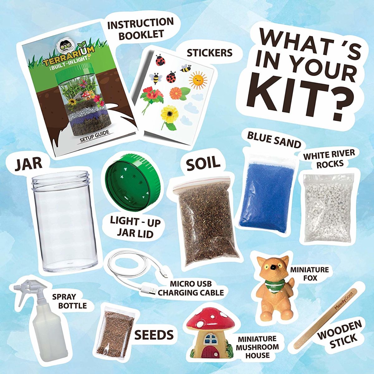 Moody Goat Terrarium Kit - Top Toys and Gifts for Six Year Old Boys 2