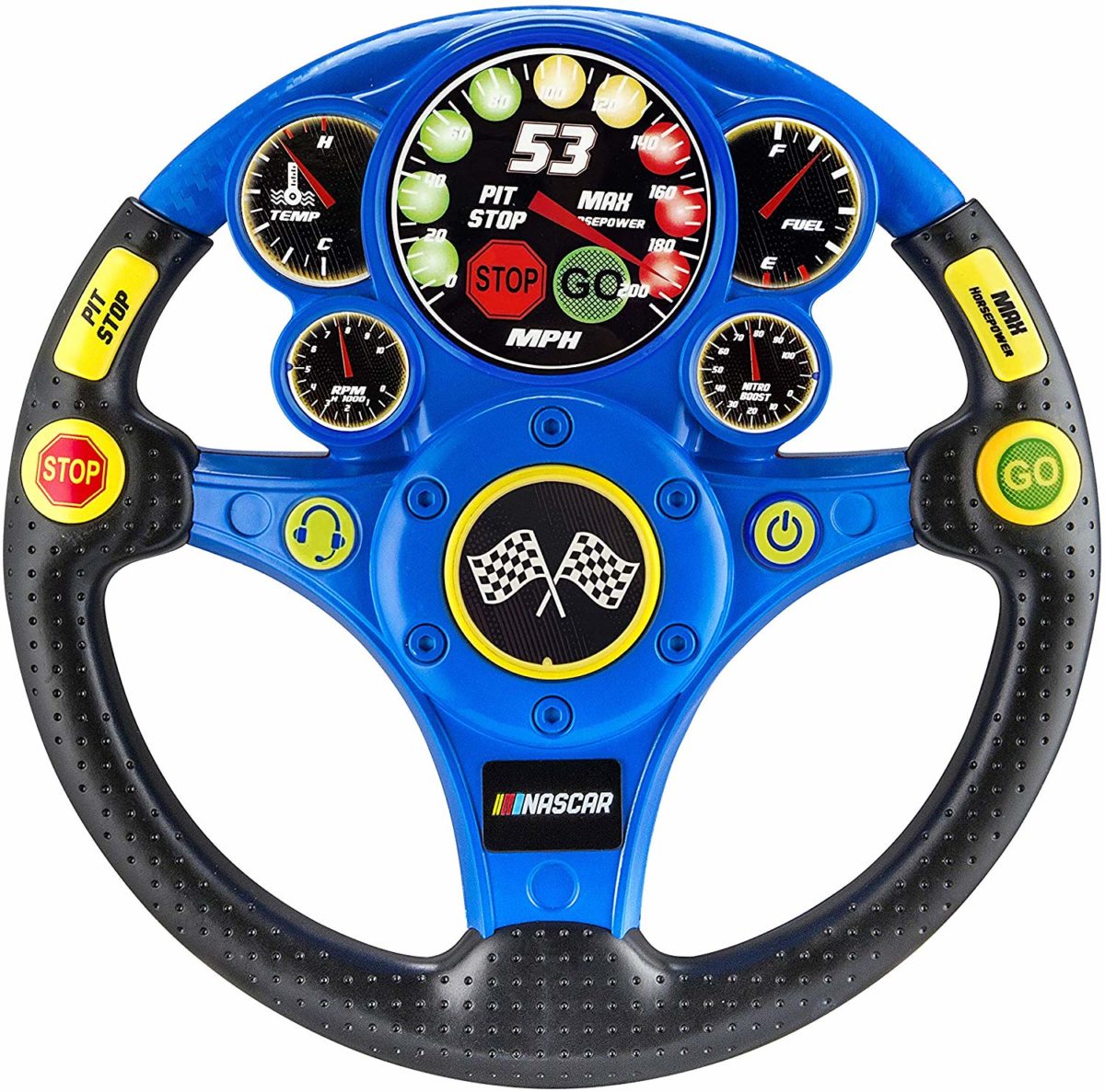 NASCAR Racing Wheel Rev N Go Steering Wheel for Kids - Top Toys and Gifts for Four Year Old Boys 1