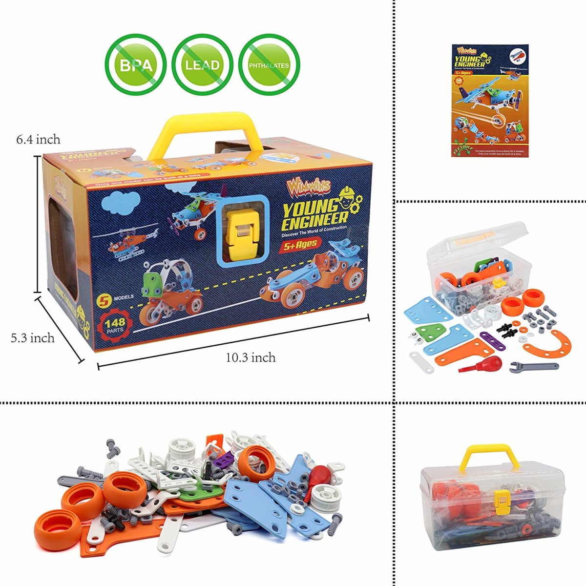 STEM Building Set for Boys - Top Toys and Gifts for Six Year Old Boys 2