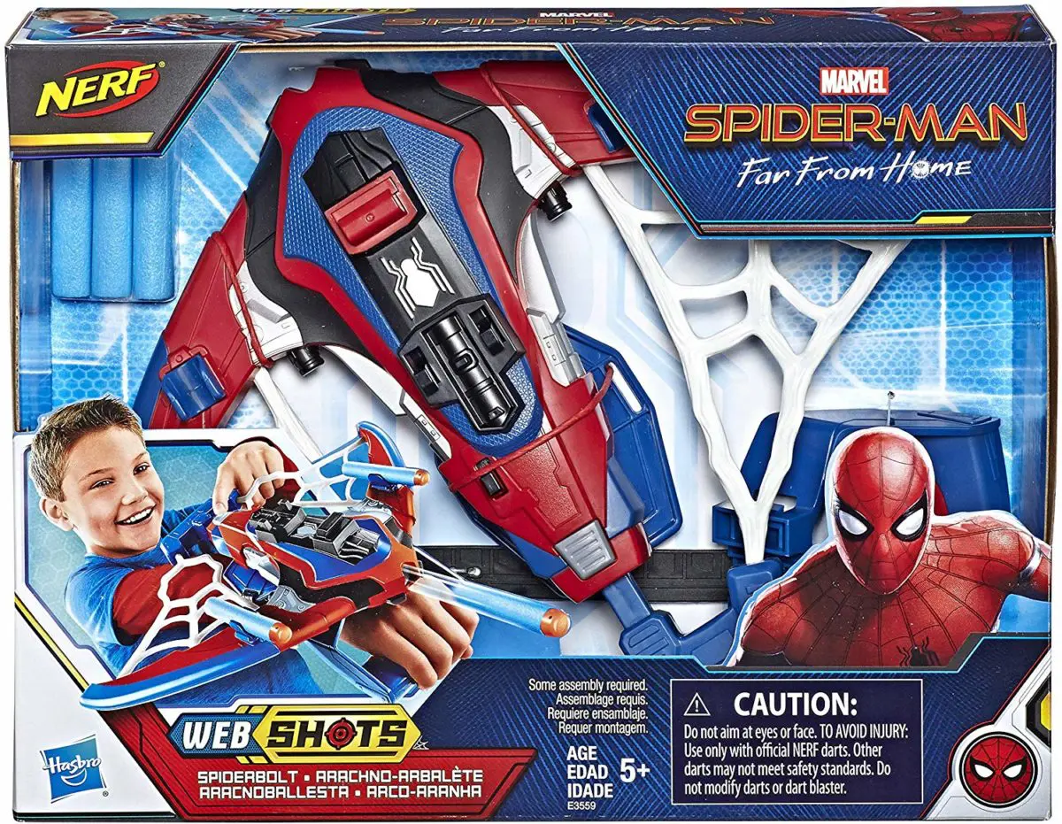 Spider-Man Web Shots Spiderbolt Nerf Powered Blaster Toy - Top Toys and Gifts for Five Year Old Boys 2