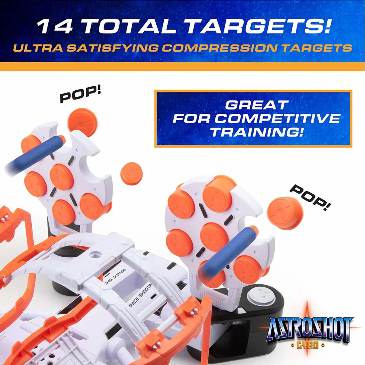 USA Toyz AstroShot Gyro Rotating Target Shooting Games - Top Toys and Gifts for Seven Year Old Boys 2