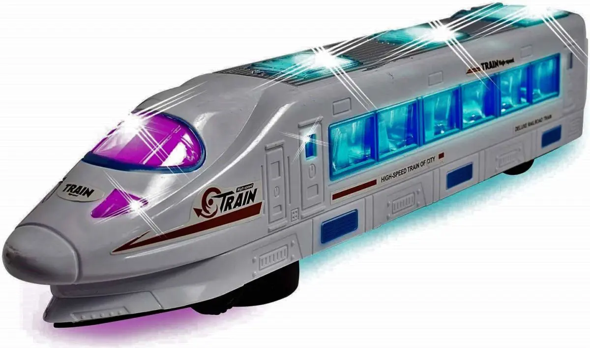 WolVol Lightning Electric Train Toy with Music