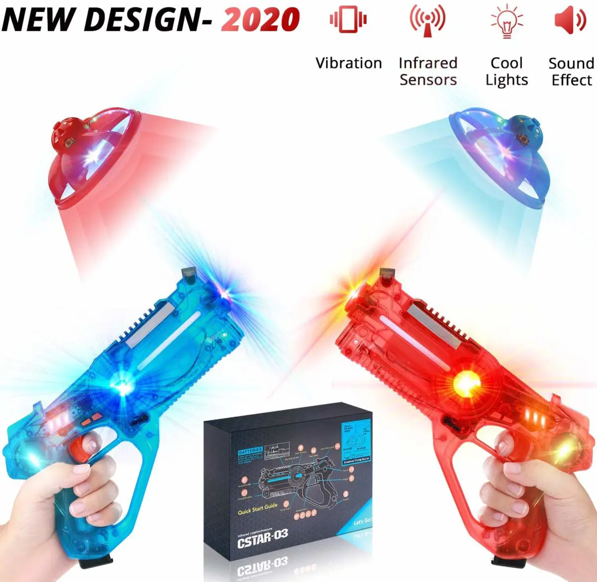 moty Infrared Laser Tag Guns with Drones - Top Toys and Gifts for Six Year Old Boys 1