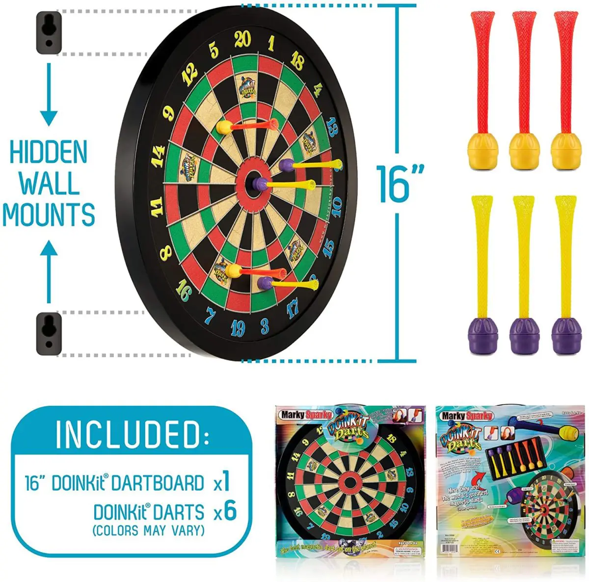 Doinkit Darts Kid-Safe Indoor Magnetic Dart Board - Top Toys and Gifts for Eight Year Old Boys 2