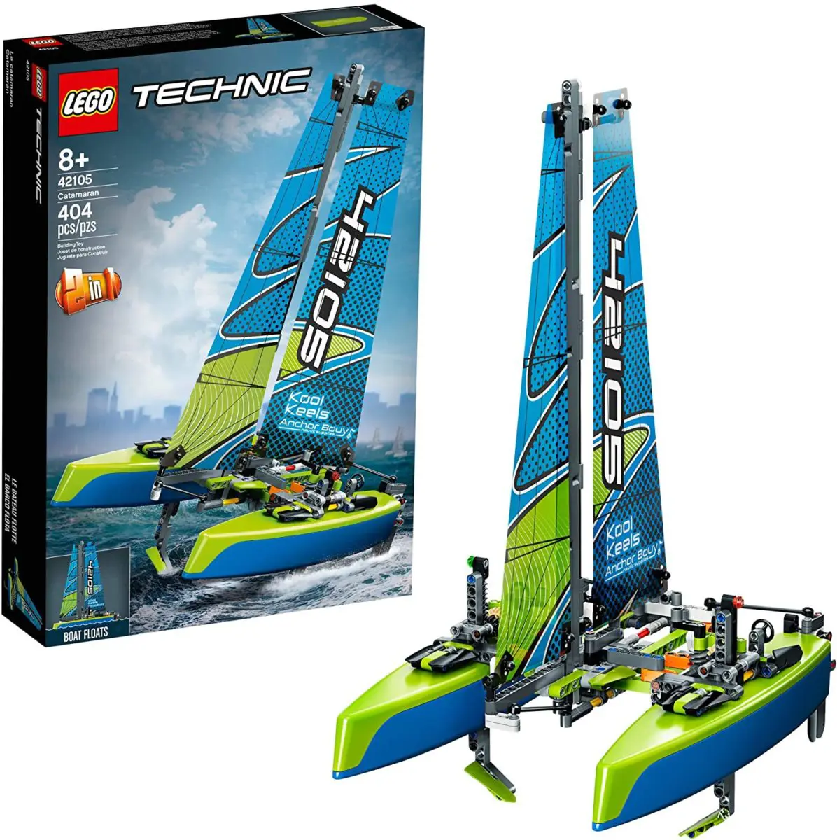 LEGO Technic Catamaran Model Sailboat Building Kit - Top Toys and Gifts for Eight Year Old Boys 1
