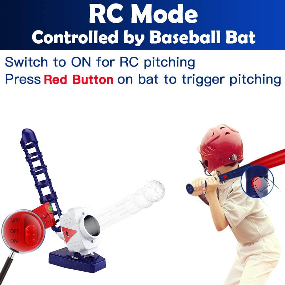 iPlay, iLearn 2 in 1 Baseball _ Tennis Pitching Machine - Top Toys and Gifts for Eight Year Old Boys 2