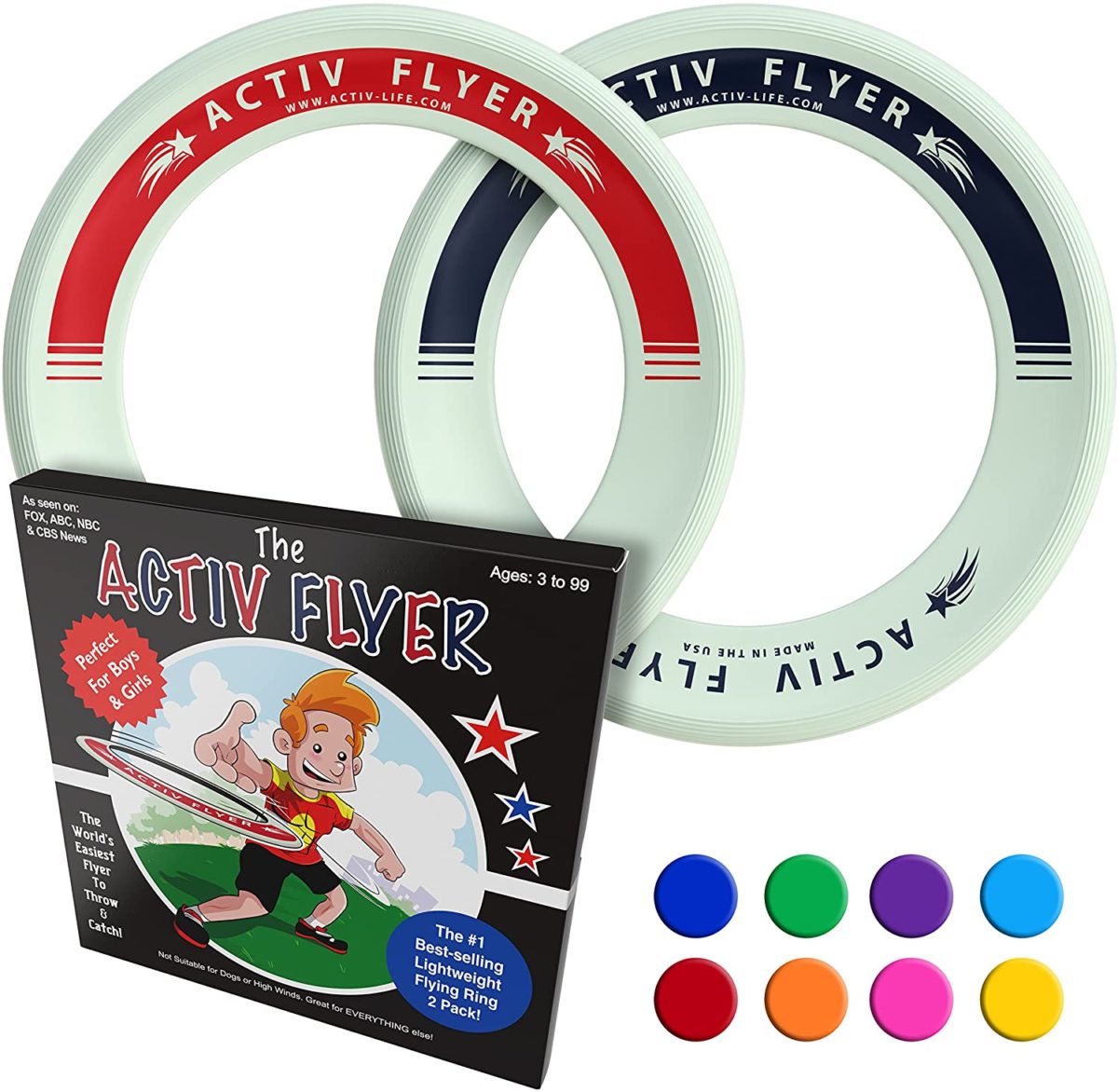Activ Life Kid’s Flying Rings - Top Toys and Gifts for Nine Year Old Boys 1
