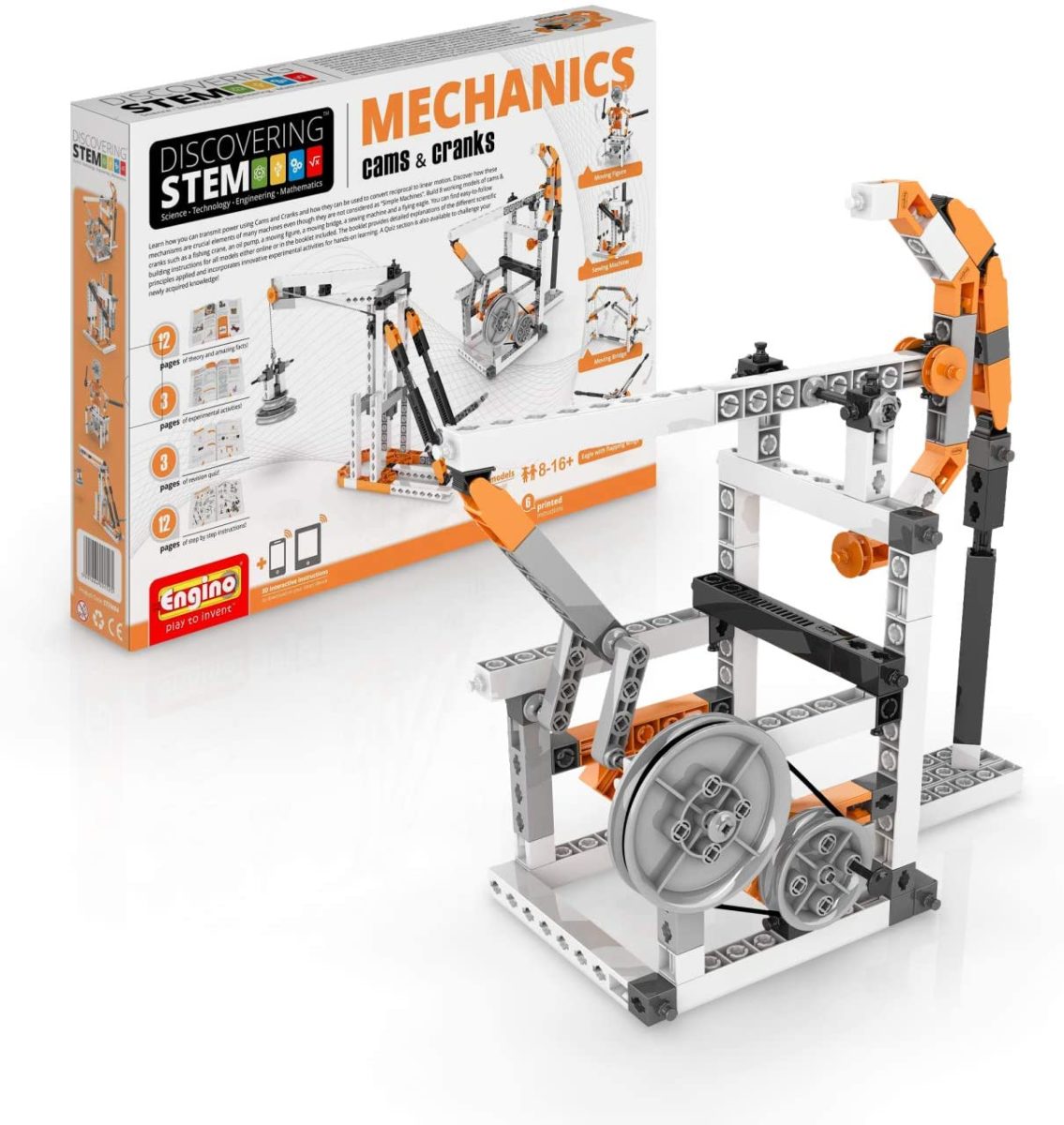 Engino Discovering STEM Mechanics Cams _ Cranks - Top Toys and Gifts for Ten Year Old Boys 1