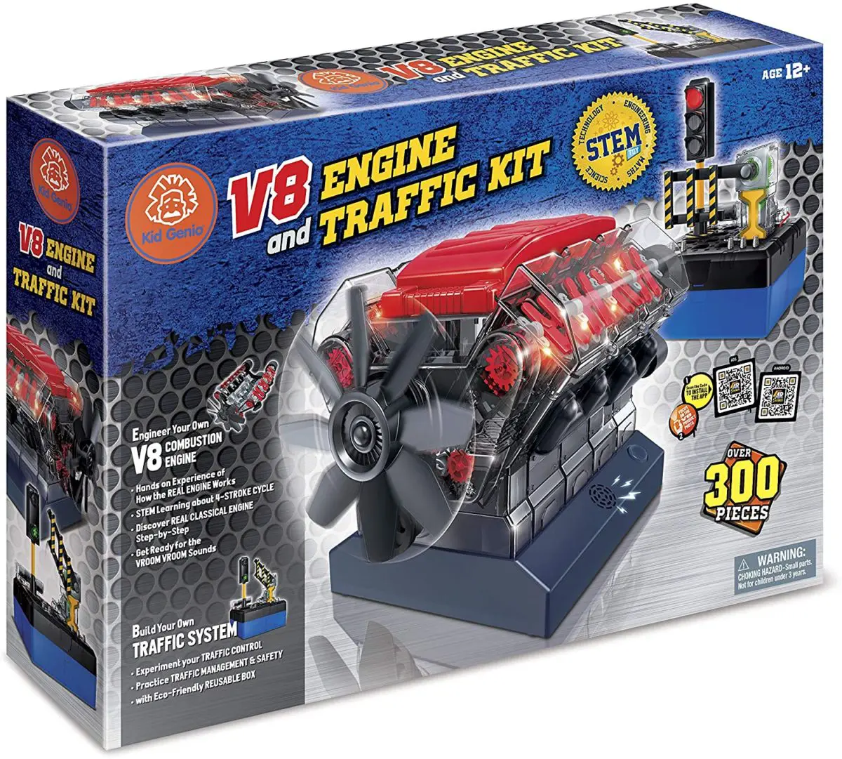 KidGenio Build Your Own 3D Model Engine - Top Toys and Gifts for Ten Year Old Boys 1