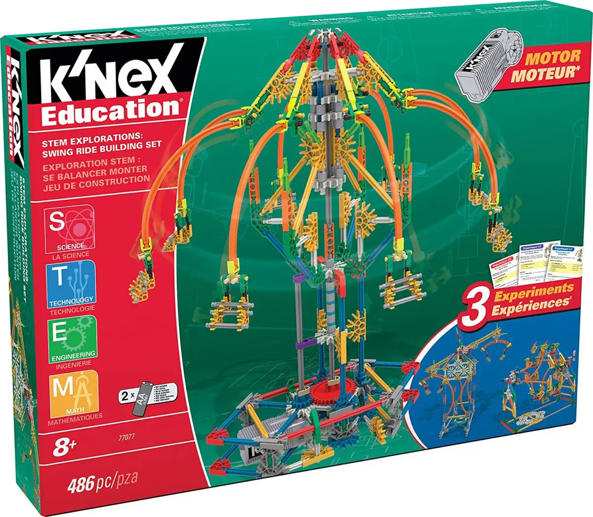 K’NEX Education STEM Explorations Swing Ride Building Set - Top Toys and Gifts for Ten Year Old Boys 1