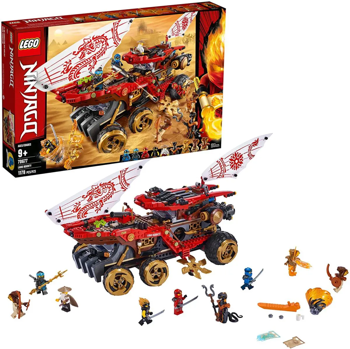 LEGO NINJAGO Land Bounty Toy Truck Building Set - Top Toys and Gifts for Nine Year Old Boys 1